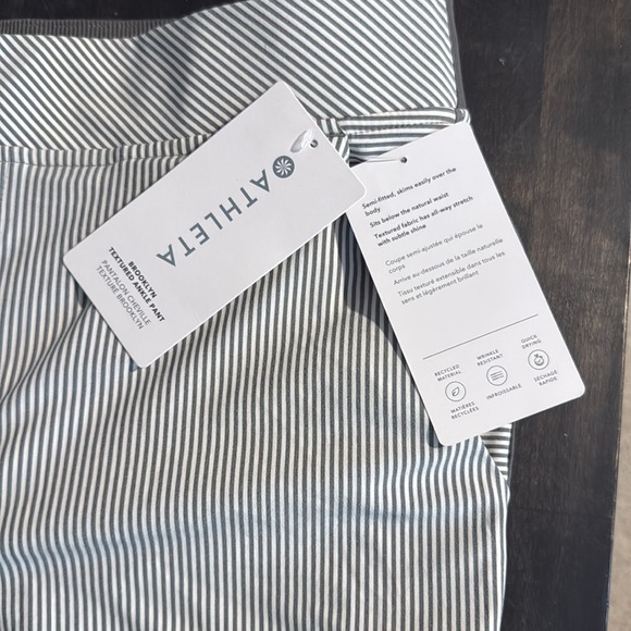 Athleta Gray Brooklyn Textured Ankle Pant Size 16 NWT Travel Tech Pant - Picture 4 of 9